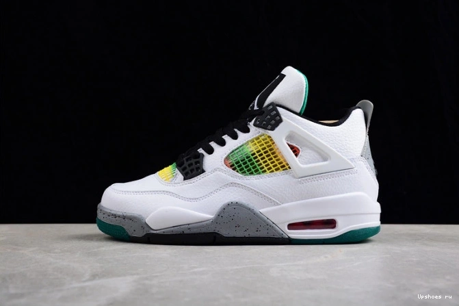 AQ9129-100 Retro Rasta Lucid Jordan Green 4 0225